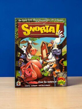 SNORTA! Farm Animal Family Board Game w/ reprinting rules 2007 100% COMPLETE
